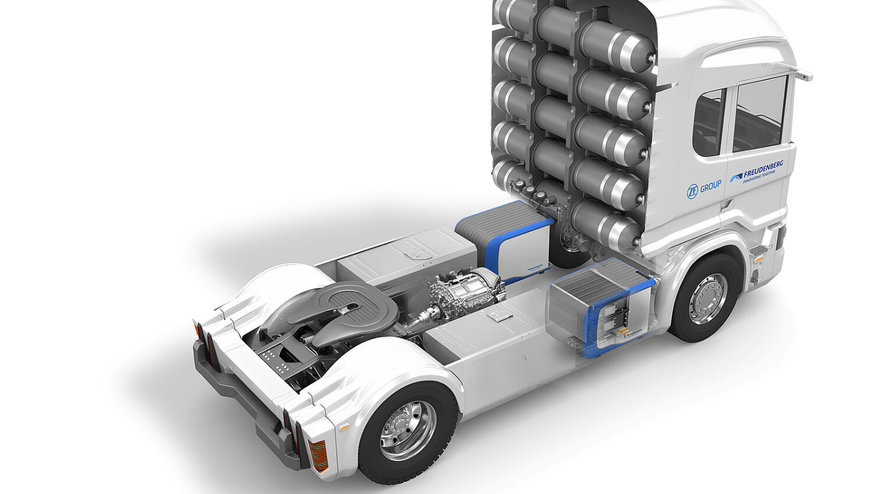 Freudenberg und ZF Friedrichshafen AG kooperieren bei der Entwicklung eines brennstoffzellenbasierten Antriebssystems für schwere Nutzfahrzeuge